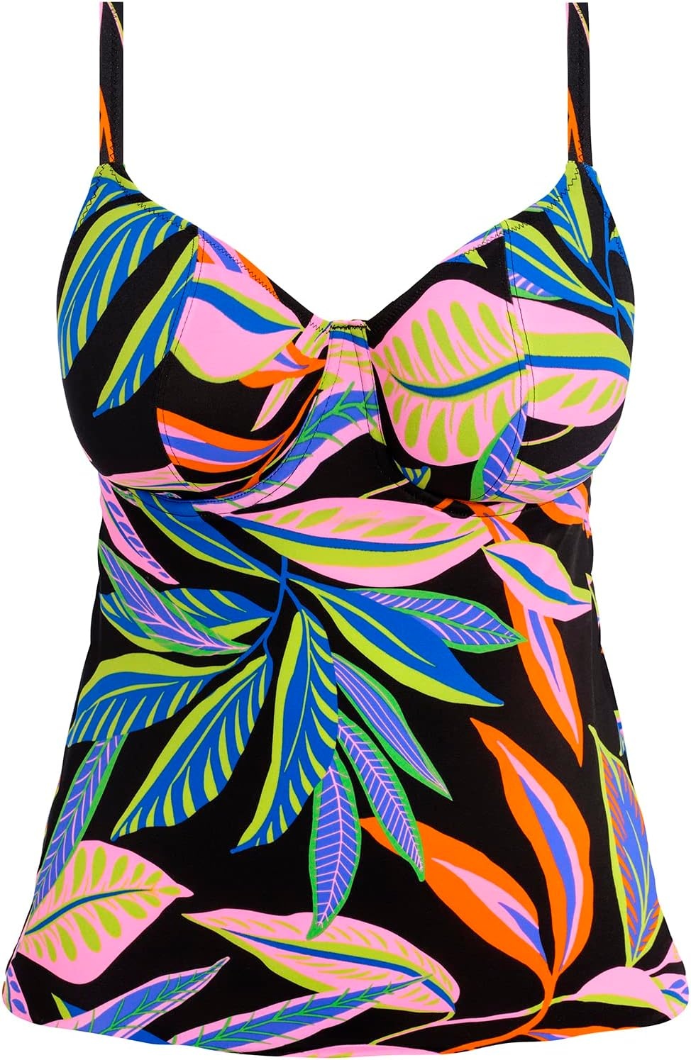 image:imageFreya Womens Freya Desert Disco Underwire Plunge Tankini TopMulti
