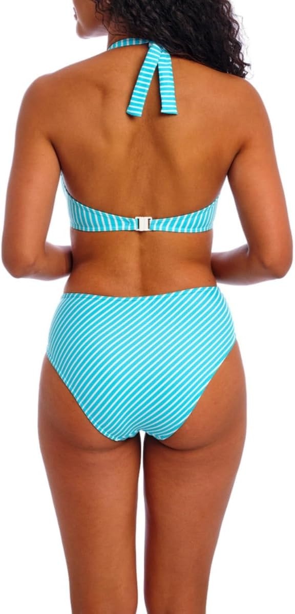 image:imageFreya Womens Jewel Cove Underwire Halter Bikini TopTurquoise Stripe