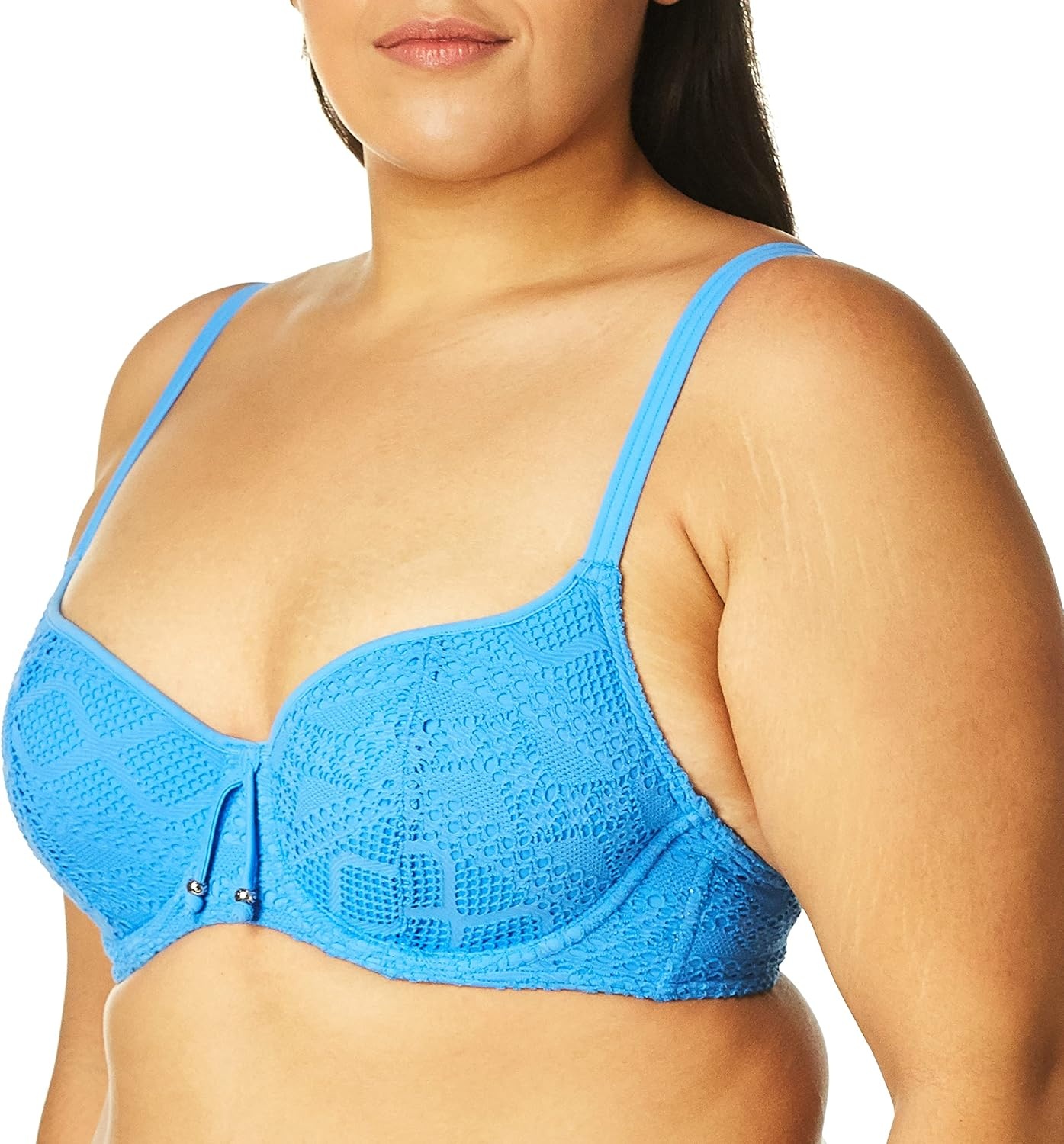 image:imageFreya Womens Sundance Crochet Sweetheart Padded Underwire Bikini Top 3970Blue Moon