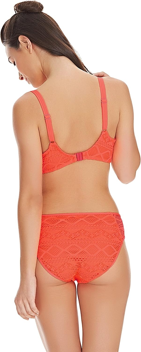 image:imageFreya Womens Sundance Crochet Sweetheart Padded Underwire Bikini Top 3970Blue Moon