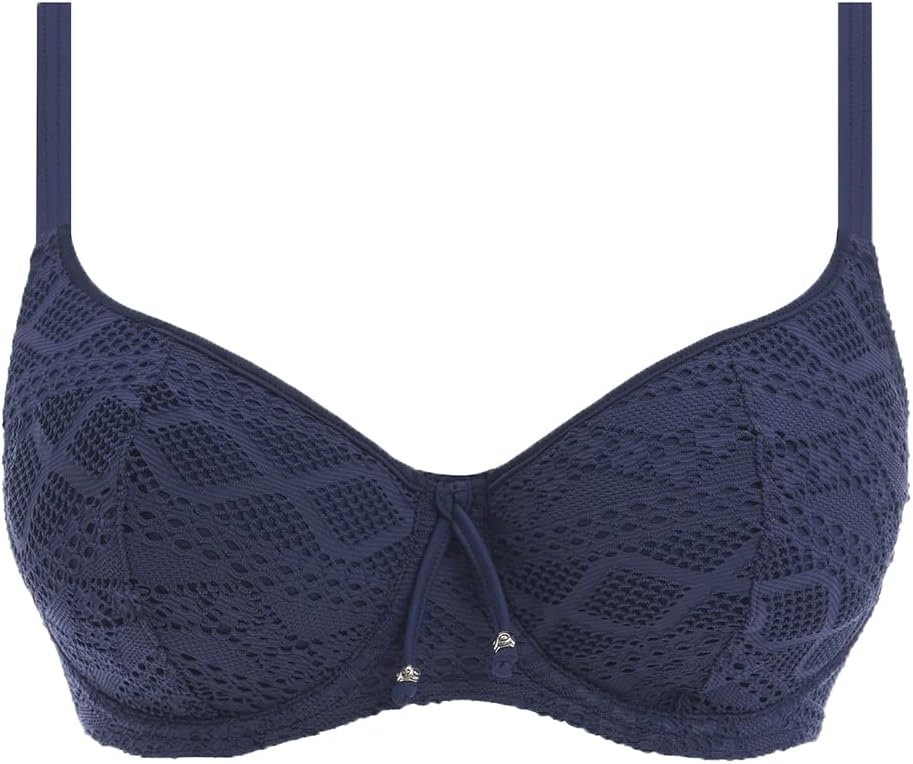 image:imageFreya Womens Sundance Crochet Sweetheart Padded Underwire Bikini Top 3970Denim