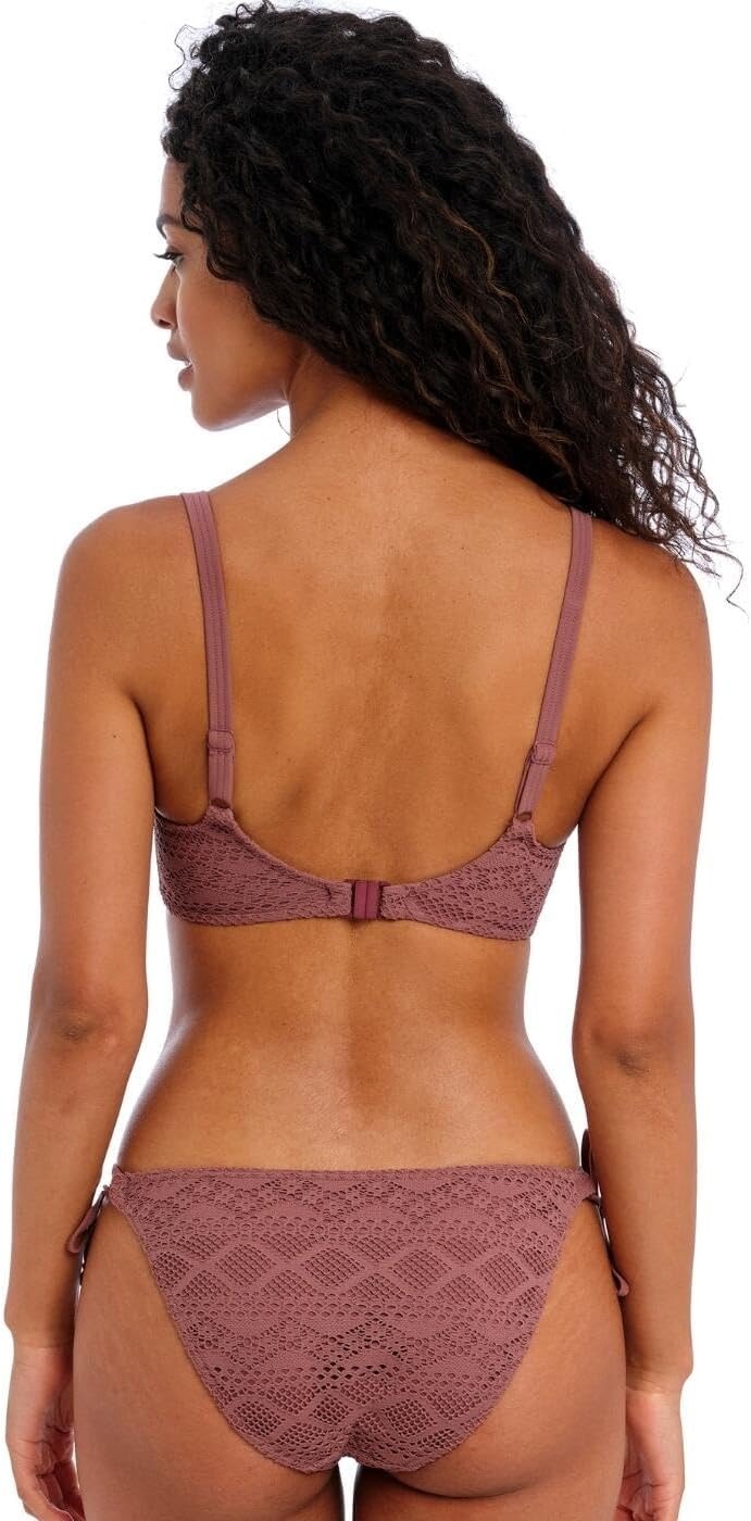 image:imageFreya Womens Sundance Crochet Sweetheart Padded Underwire Bikini Top 3970Nutmeg