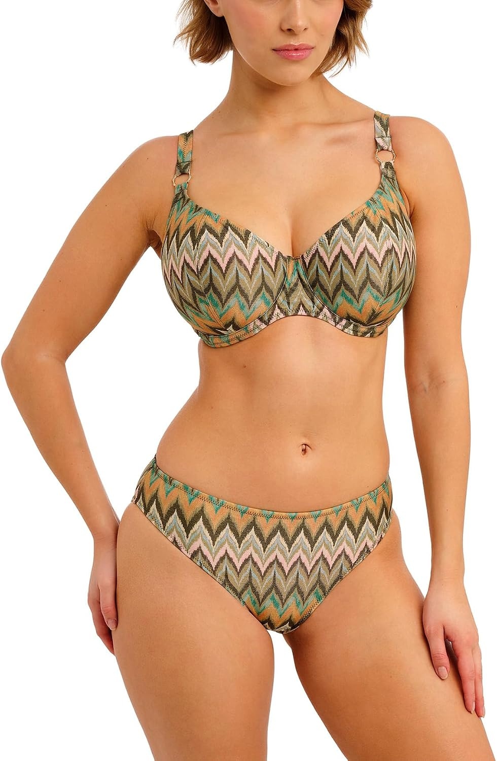 image:imageWomens Arizona Wave Underwire Plunge Bikini TopVista