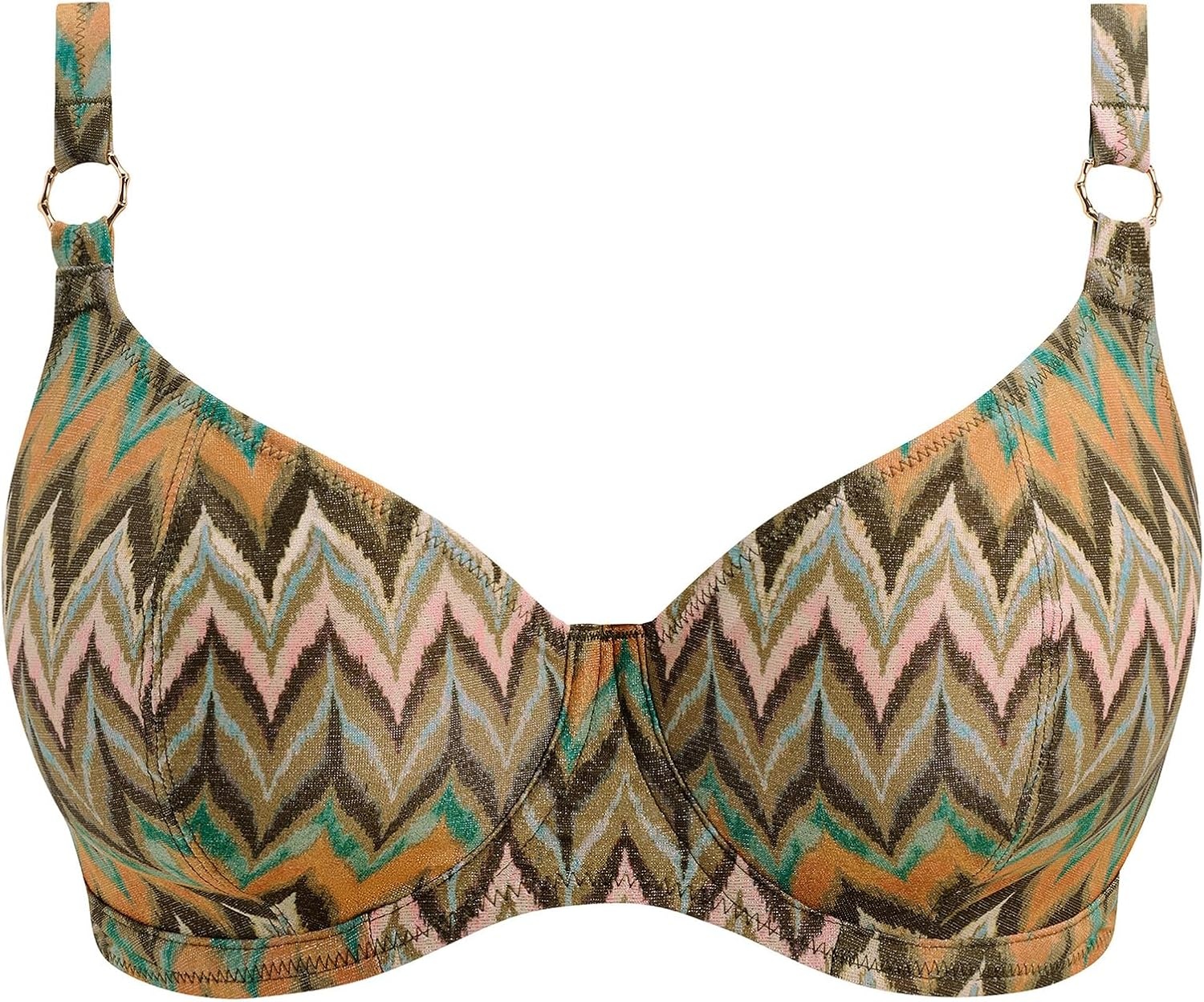image:imageWomens Arizona Wave Underwire Plunge Bikini TopVista