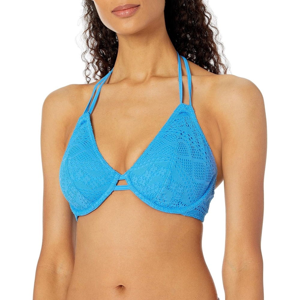 image:imageFreya Womens Floral Haze Uw Halter Bikini TopBlue Moon