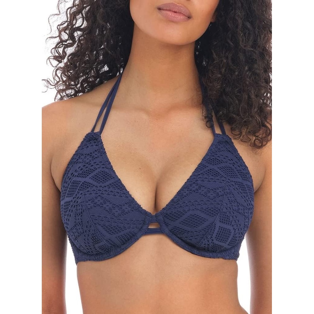 image:imageFreya Womens Floral Haze Uw Halter Bikini TopDenim