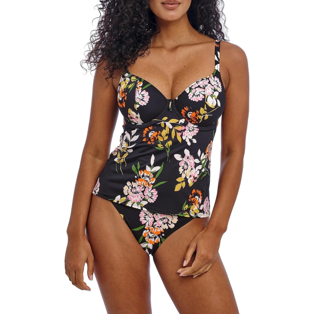 image:imageFreya Womens Twilight Soul Underwire Plunge Tankini TopBlack