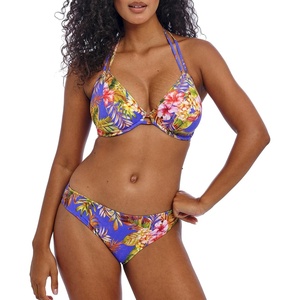 Freya Swim Women’s Tiger Valley Underwire Halter Bikini Top(Ultramarine)