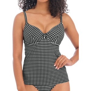 Freya Womens Check in Uw Plunge Tankini Top