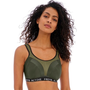 Freya Women’s Dynamic Wireless Sports Bra with Racer Back Conversion(Khaki)