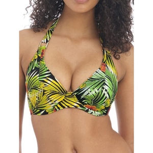 Freya Womens Floral Haze Uw Halter Bikini Top(Multicoloured)