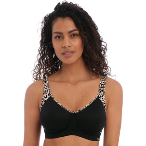 Freya Women’s Sonic Underwire Sports Bra(Pure Leopard Black)